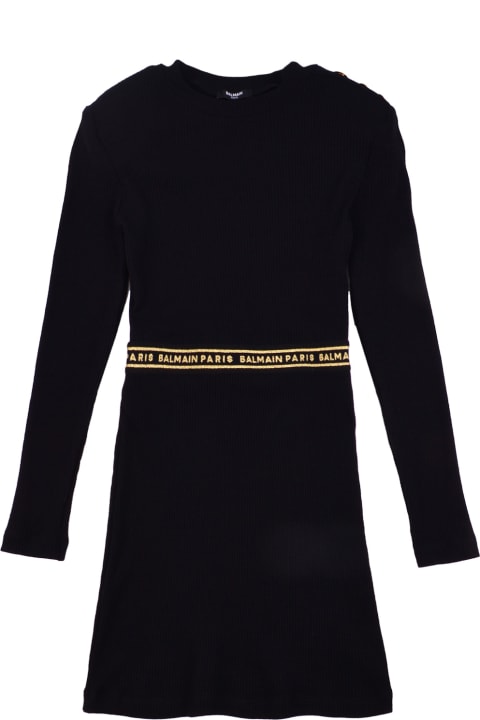 Knit Dress With Logo