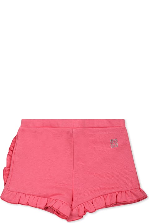 أدوات منزلية Givenchy Fuchsia Shorts For Baby Girl With Logo