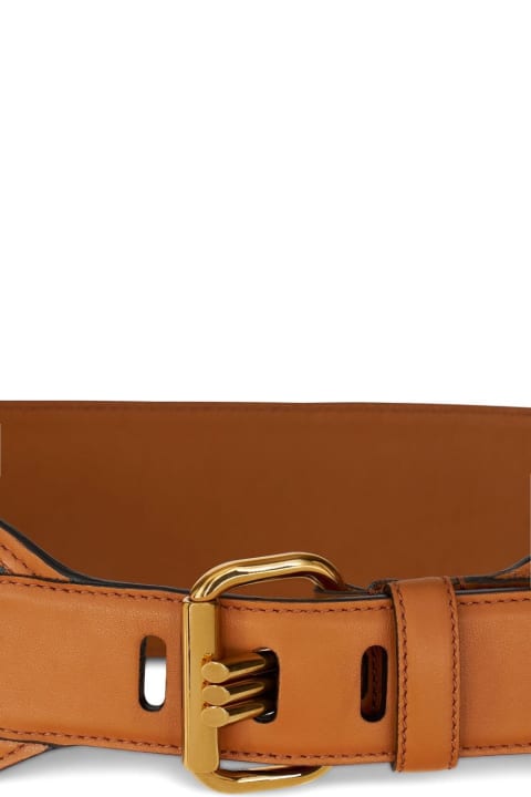 Fashion for Women Etro Brown Paisley Belts With Embroideries