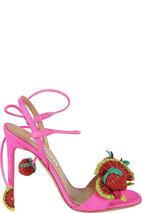 ウィメンズ Aquazzuraのサンダル Aquazzura Strawberry Punch Sandals
