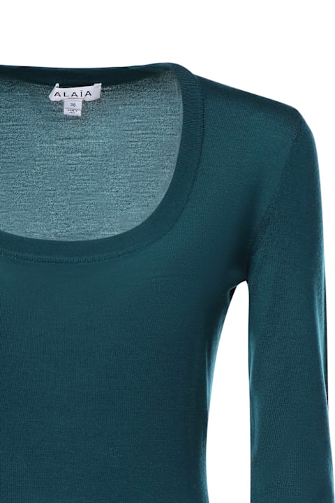 インテリア Alaia Wool Crinoline Dress With Ruffles