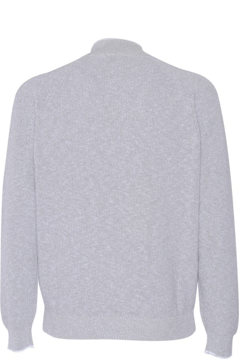 Sweaters for Men Peserico Gray Tricot Sweater