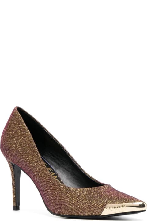 Versace Jeans Couture for Women Versace Jeans Couture Dis S50 Scarlett Glitter Lurex Pumps With Thin Heel