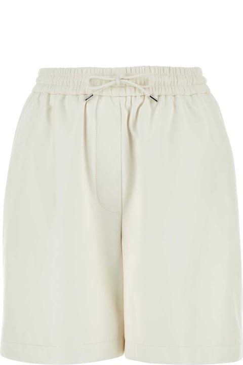 Loewe for Women Loewe White Leather Shorts