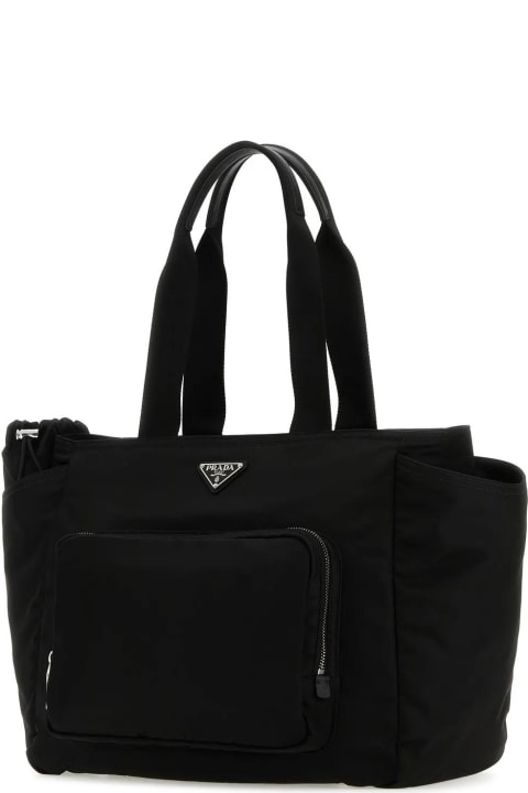 Prada Totes for Women Prada Black Nylon Shopping Bag