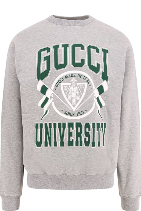 Gucci Sweaters for Men Gucci Cotton Sweatshirt With Gucci University Print
