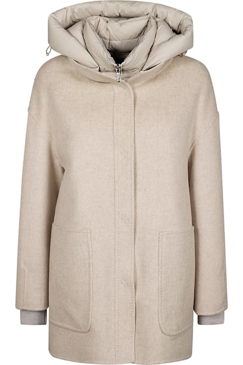 VIP価格☆【MooRER】NATISHA-CWB ウール パーカー ジャケット Moorer Natisha-CWB Jacket | Neutrals | FARFETCH OM
