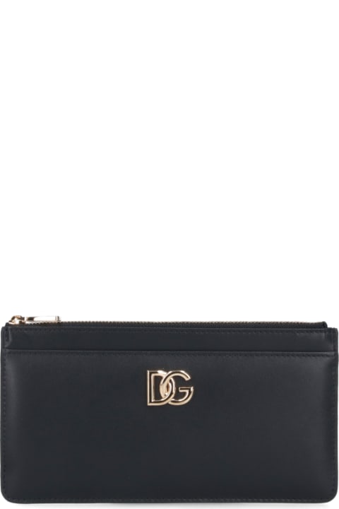 Accessories Sale for Women Dolce & Gabbana Logo Leather Cardholder