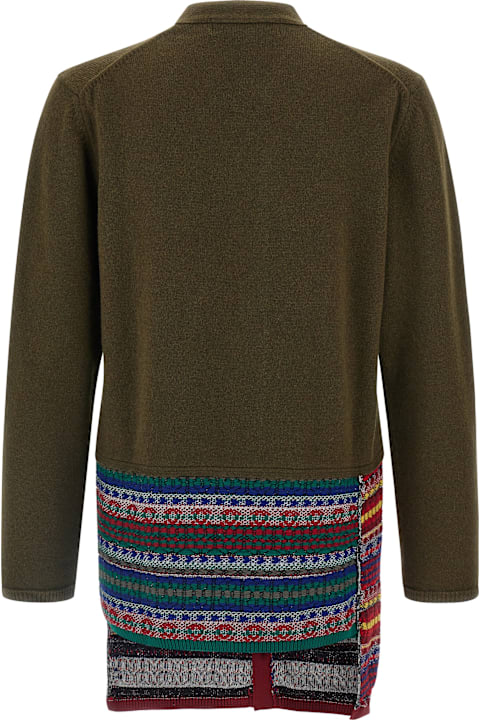 Comme Des Garçons Homme Plus لـ Women Comme Des Garçons Homme Plus Jacquard Insert Cardigan