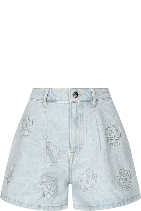 Rotate by Birger Christensen Pants & Shorts for Women Rotate by Birger Christensen Denim Shorts With Rhinestones