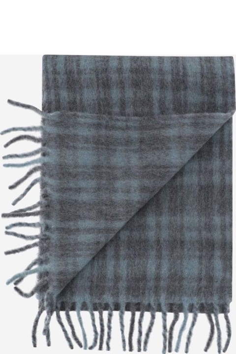 メンズ Ami Alexandre Mattiussiのスカーフ Ami Alexandre Mattiussi Alpaca Blend Check Pattern Scarf