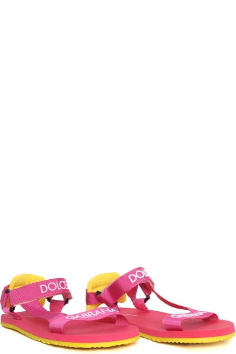 Dolce & Gabbana Shoes for Boys Dolce & Gabbana D&g Junior Pink Sandals