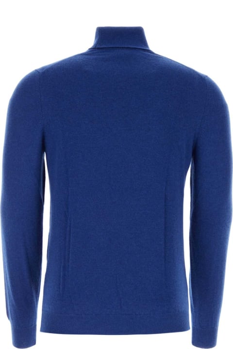 Fedeli for Men Fedeli Blue Cashmere Sweater