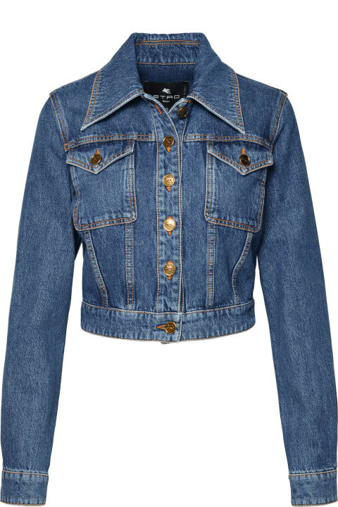 Etro Coats & Jackets for Women Etro Blue Denim Jacket