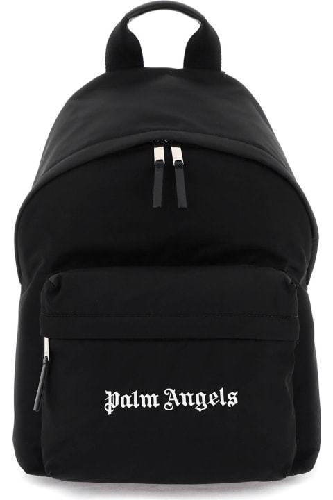 Bags for Men Palm Angels Logo Nylon Backpack