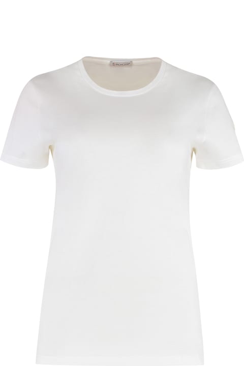 Moncler Topwear for Women Moncler Cotton Crew-neck T-shirt