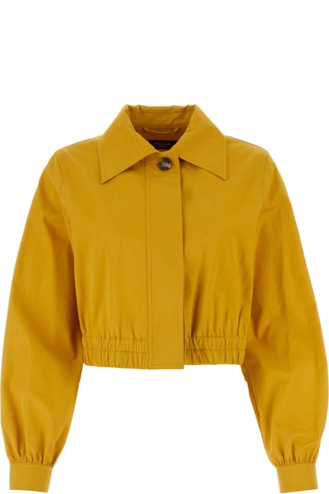 Weekend Max Mara Coats & Jackets for Women Weekend Max Mara Yellow Cotton Giselle Jacket