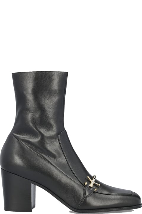ウィメンズ Saint Laurentのシューズ Saint Laurent Elbio 75 Leather Boots