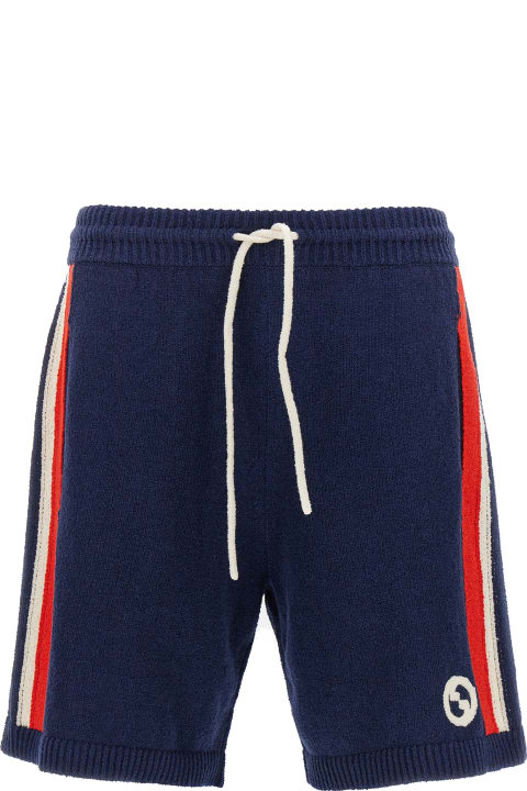 آخر صيحات الموضة من السيدات Gucci Terry Band Bermuda Shorts