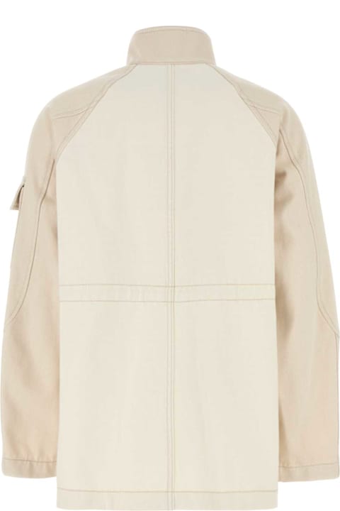 Fendi لـ Women Fendi Ivory Denim Parka