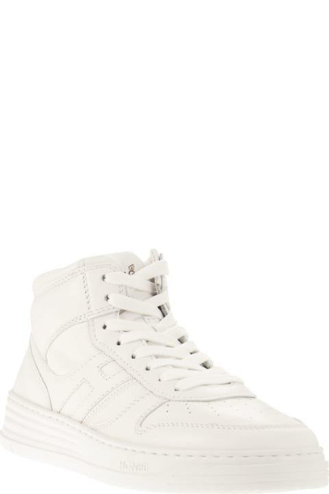 Hogan Shoes for Men Hogan White Leather Sneakers