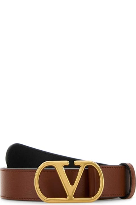 Valentino Garavani for Women Valentino Garavani Caramel Leather Belt
