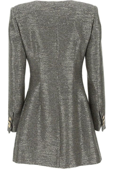 Alessandra Rich Coats & Jackets for Women Alessandra Rich V-neck Long-sleeved Mini Dress