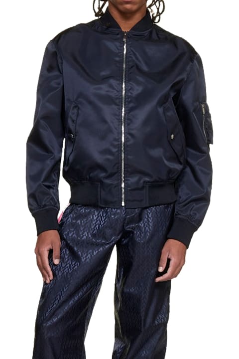 Coats & Jackets for Men Valentino Printed Neon Universe Bomber Jacket