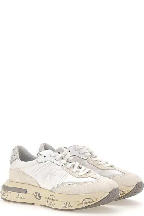 Fashion for Women Premiata "cassie 6717" Leather And Fabric Sneakers