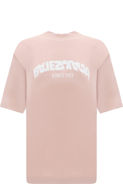 Balenciaga Topwear for Women Balenciaga Cotton Crew-neck T-shirt