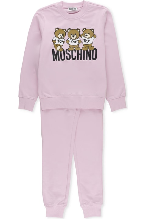 Shop Moschino Two-Piece Teddy Bear Pajama Set