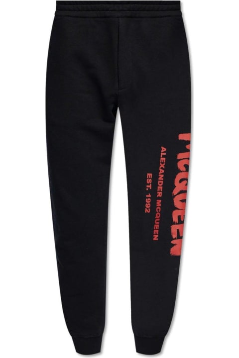 Alexander McQueen Fleeces & Tracksuits for Women Alexander McQueen Graffiti Printed Track Trousers