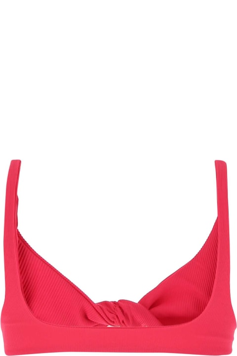 Swimwear for Women The Attico Fuchsia Stretch Nylon Bikini Top
