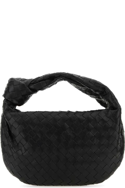 Bottega Veneta Sale for Women Bottega Veneta Black Leather Teen Jodie Handbag