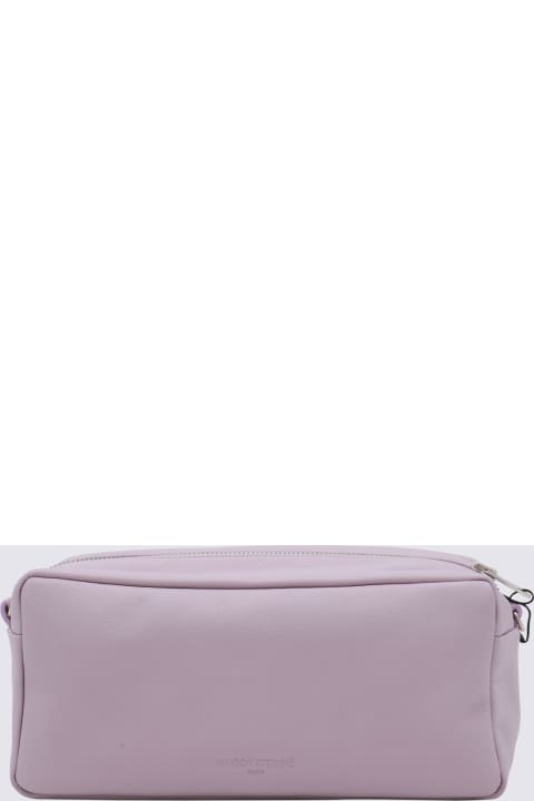メンズ Maison Kitsunéのショルダーバッグ Maison Kitsuné Lilac Leather Shoulder Bag