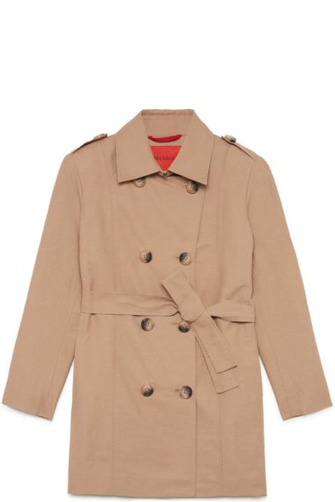 Max&Co. Coats & Jackets for Boys Max&Co. Belted Double-breasted Long Sleeved Coat
