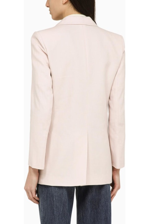 Coats & Jackets for Women Blazé Milano Midday Sun Wisteria-coloured Linen Jacket