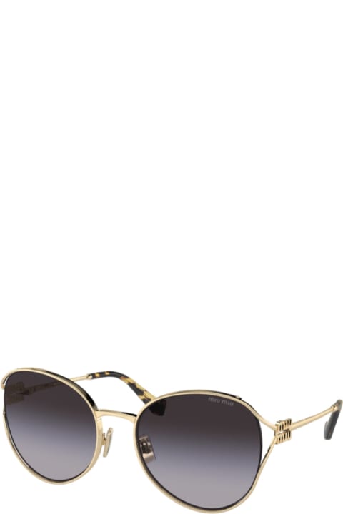 Miu Miu Eyewear Eyewear for Women Miu Miu Eyewear 0mu 53ys - Gold Sunglasses