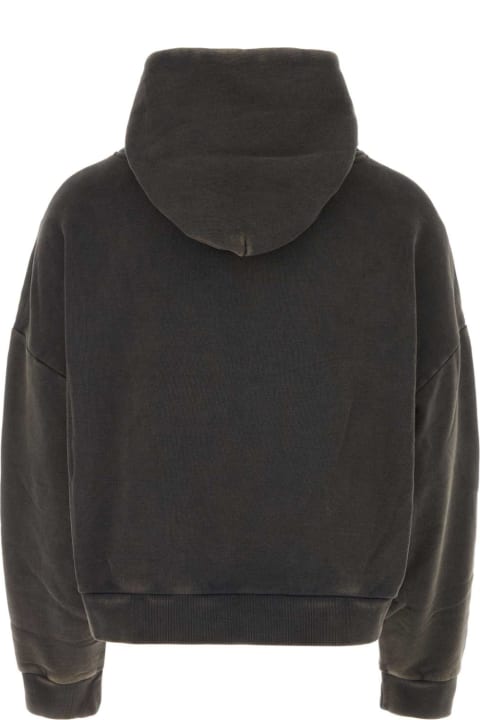 Entire Studios Clothing for Women Entire Studios Charcoal Cotton Oversize Sweatshirt