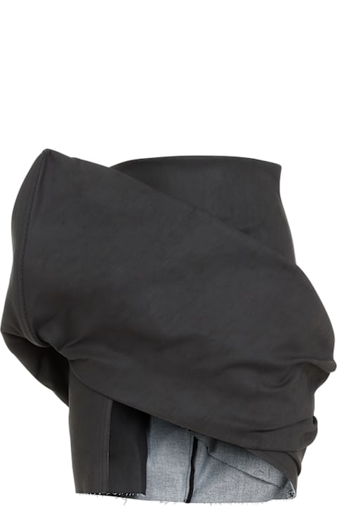 Rick Owens for Women Rick Owens Draped Mini Skirt