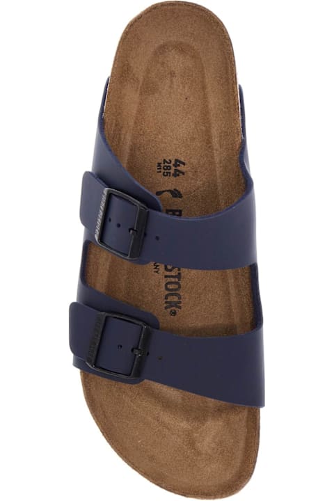 Homeware Birkenstock Dark Blue Arizona Sandals In Birkoflor With Cork Sole