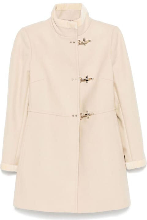 Fay for Women Fay Beige Virgin Wool Blend Virginia Coat