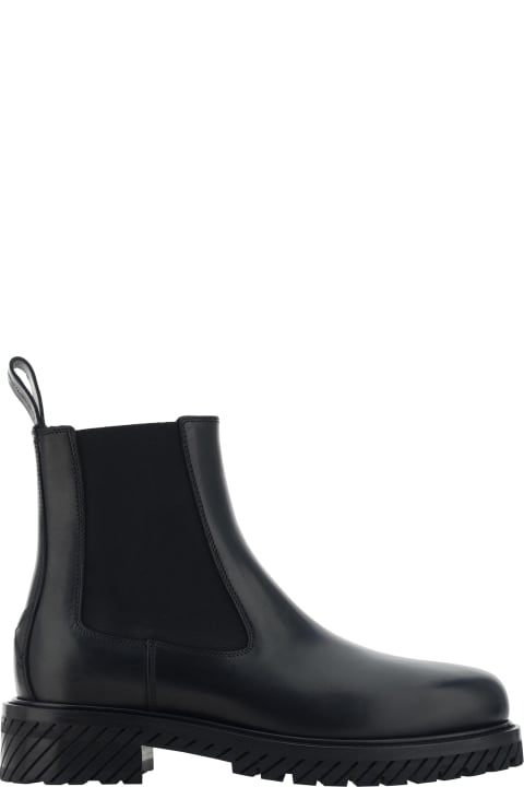 Off-White Boots for Men Off-White Combat Chelsea Boots