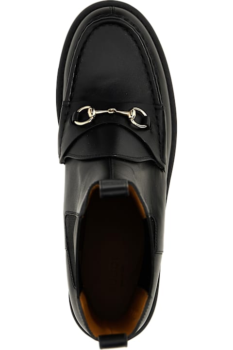 【関税込み】gucci 'Morsetto Slim' boots GUCCI Women's slim Horsebit ankle boot | REVERSIBLE