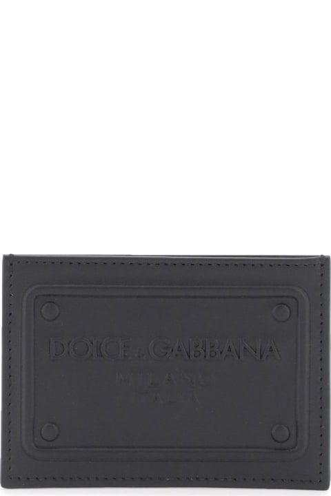Dolce & Gabbana Wallets for Women Dolce & Gabbana Leather Card Holder With Logo