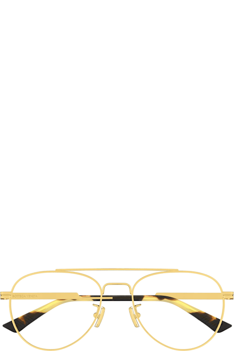 Bottega Veneta Eyewear Eyewear for Women Bottega Veneta Eyewear Bv1340ok-001 - Gold Rx / Asian Fit Glasses