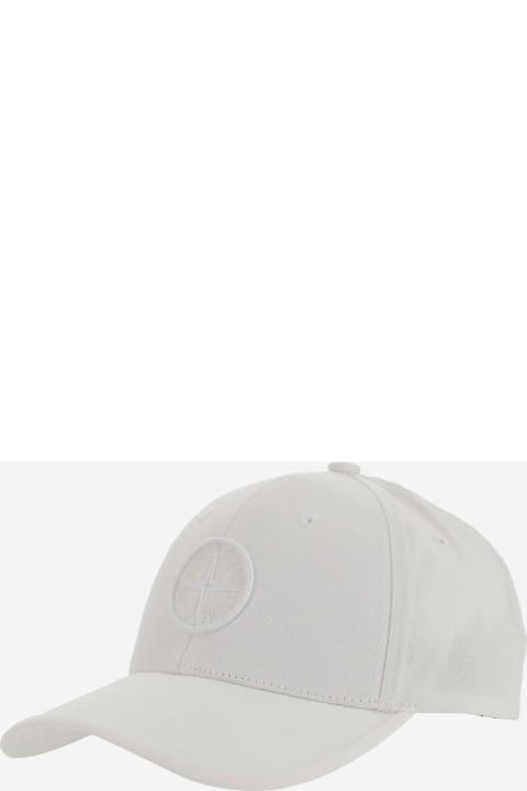 Accessories & Gifts for Boys Stone Island Junior Cotton Canvas Baseball Cap