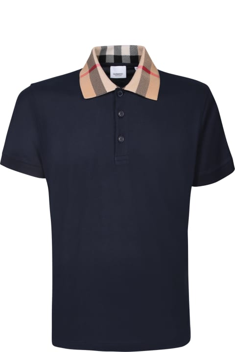 インテリア Burberry 'cody' Navy Cotton Polo Shirt