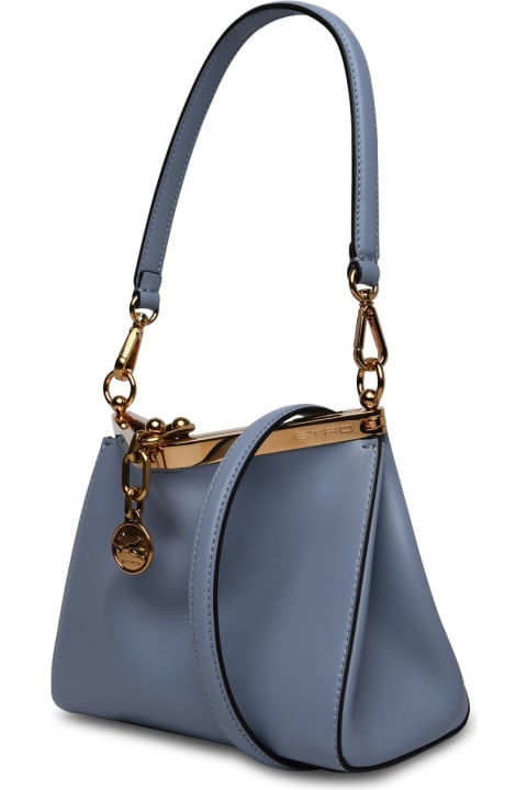 Etro Women Etro 'vela' Light Blue Leather Bag