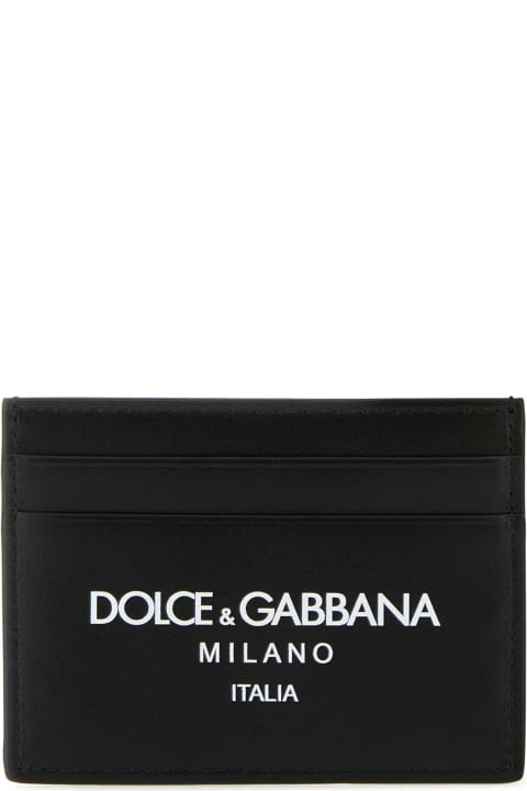 Fashion for Men Dolce & Gabbana Black Leather Card Holder
